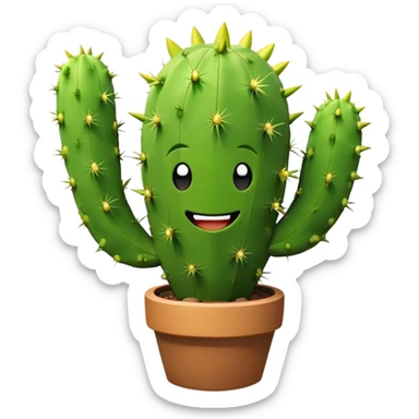 Spike character from Brawl Stars, a cactus with a smiley face sticker