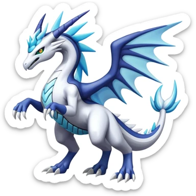 Kyurem-reshiram-dialga-suicune-hybrid, full body sticker