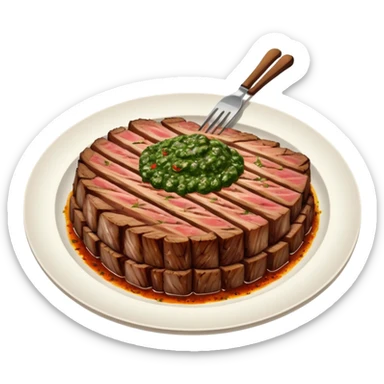 tira de asado argentino sticker