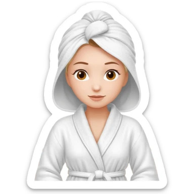 woman at the spa sticker