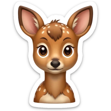 Make a fawn(roe animal) sticker