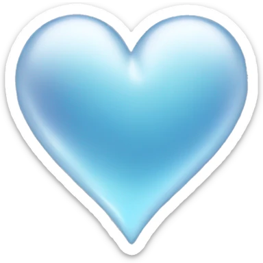 Beautiful clear heart sticker