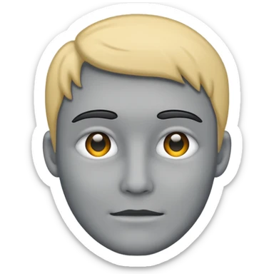 Generate outline of a human. Do not specify any gender and do not add eyes or hair. Also make it gray with a dark gray outline. sticker