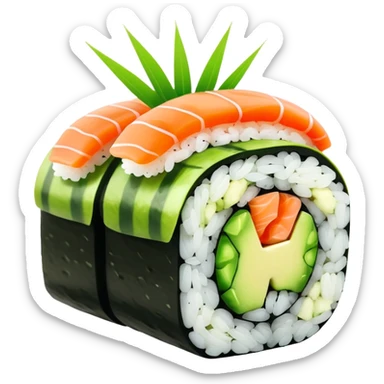 Caterpillar Roll Sushi sticker