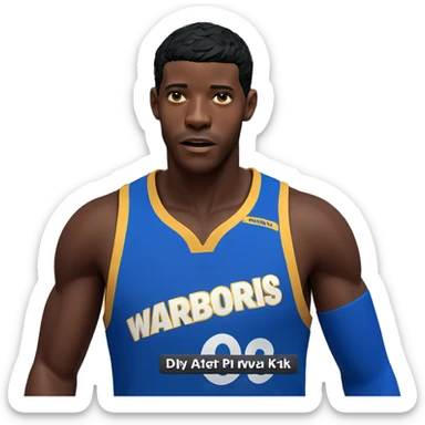 dark-skinned boy in sportswear sticker