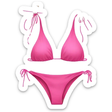 Pink string bikini sticker