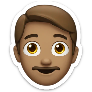 Whisteling while looking up emoji sticker