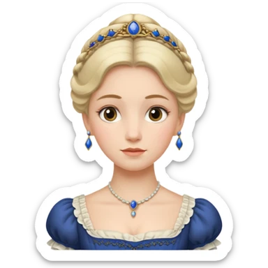 1800's european female sticker