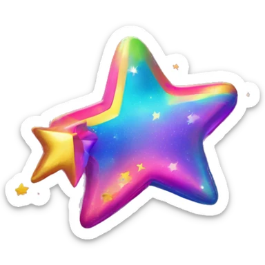 lisa frank shooting star sticker