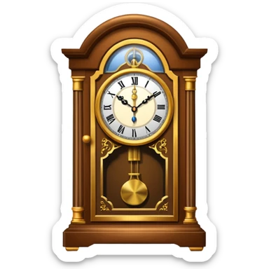 grandfather clock sticker