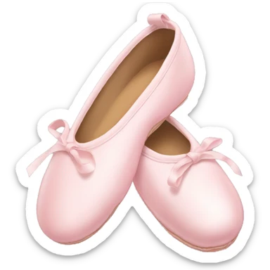 Pale pink ballet shoes sticker