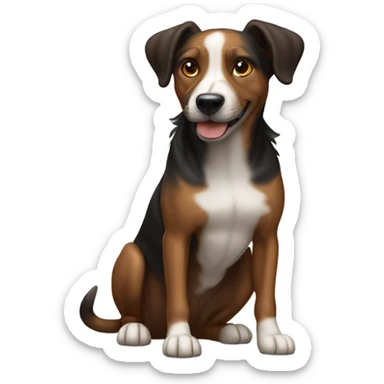 Haitian dog sticker