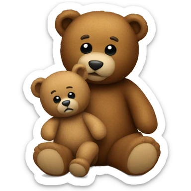 teddy bear doing another teddy bear sticker