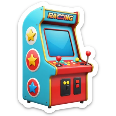 Racing arcade cabinet sticker