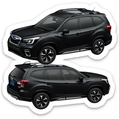 2022 black Subaru forester sport sticker