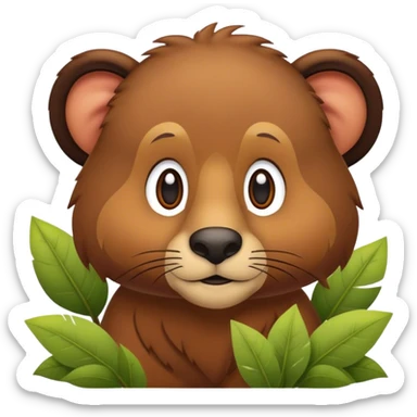 wildlife in natural habitat sticker