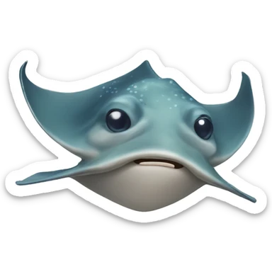 cute stingray sticker
