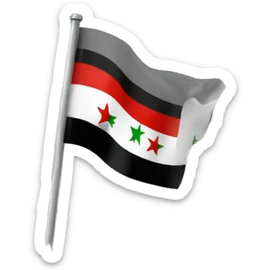 syrian revolution flag sticker