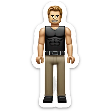 Arnold Schwarzenegger lego full body sticker