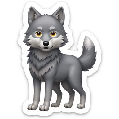 wolf ,full body. sticker