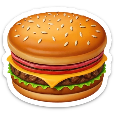 A beef patty sticker