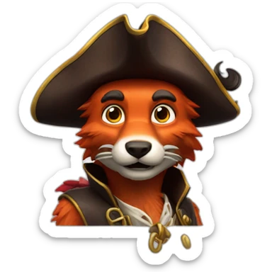 Animatronic foxy pirate  sticker