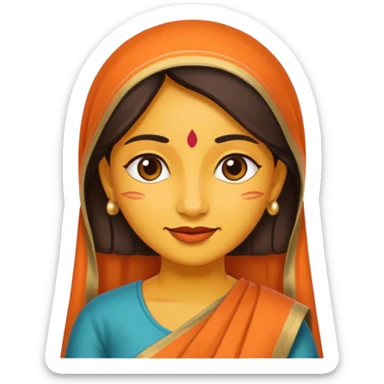 India woman sticker