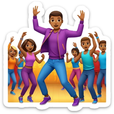 danse boite de nuit  sticker
