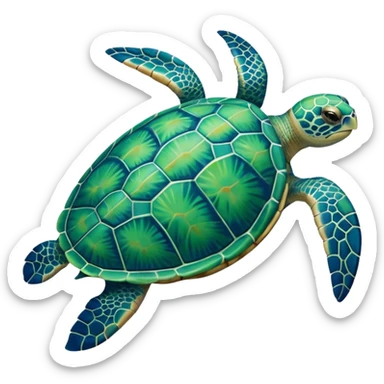 sea turtle sticker