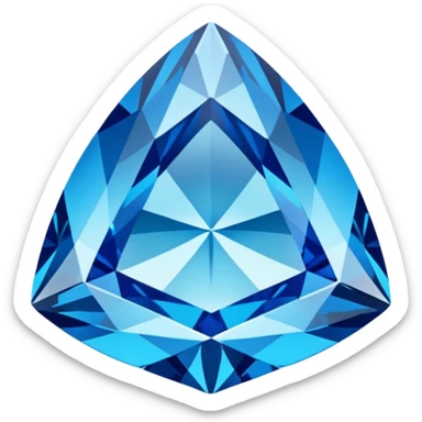 blue diamond sticker