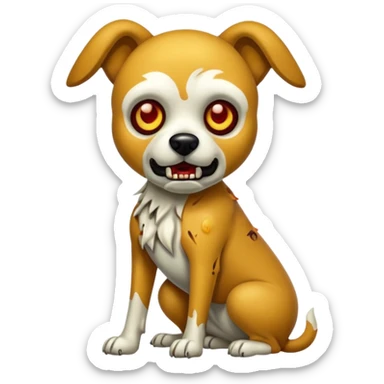 zombie dog full body sticker