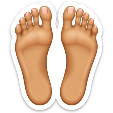 2 feet with interlocked toes sticker