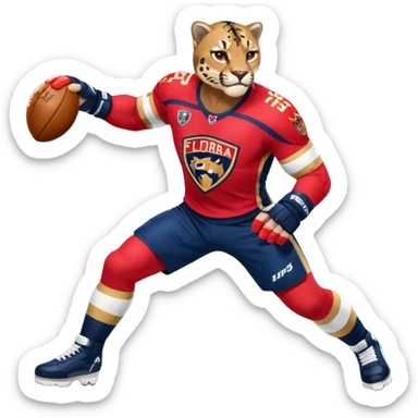 The galaxy with a with a Florida Panthers player
 sticker