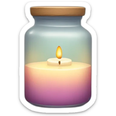Candle jar sticker