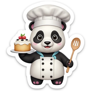 Panda pastelero sticker