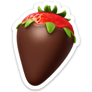 chocolate covered strawberry sticker