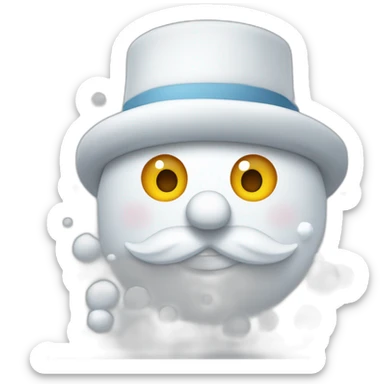 Bonhomme de neige qui jongle sticker