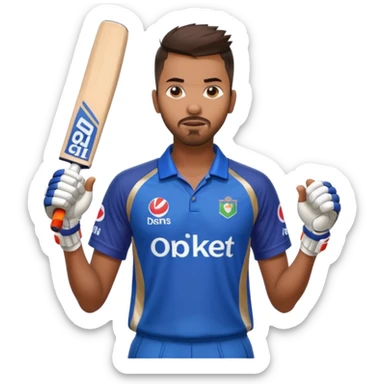 Hardik Pandya t20 world cup pose sticker