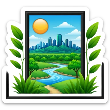 Tulsa-Oklahoma nature sticker