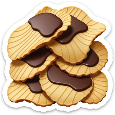 Chocolate covered chips sticker