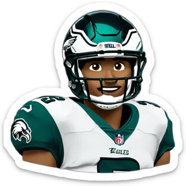 Jalen hurts Philadelphia eagles sticker