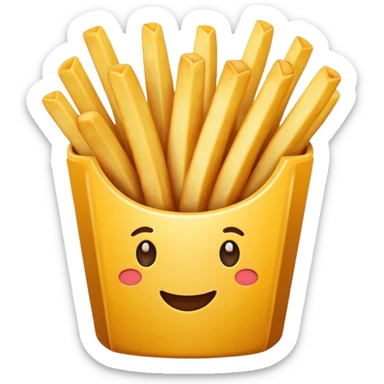 fries without face sticker