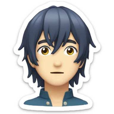 akito shinonome from colorful stage project sekai the game sticker