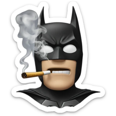 batman smoking sticker