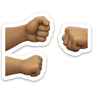 Fist bump sticker