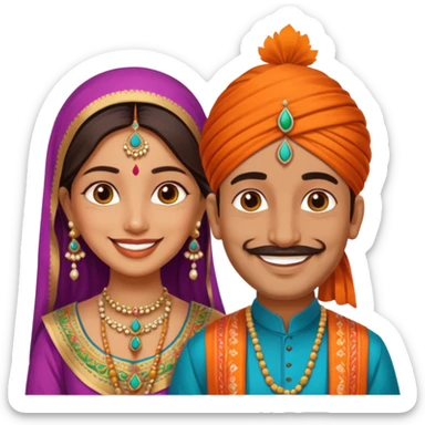 Marriage Indian  sticker