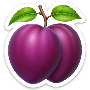 plum sticker