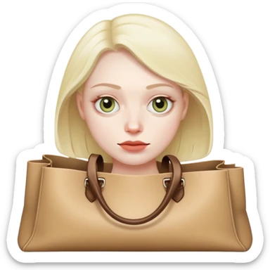Face with bags under eyes sticker