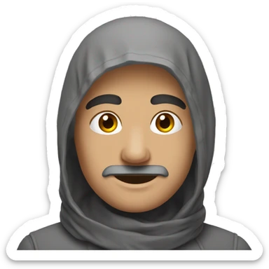 gözü kapalı ağzı açık sticker