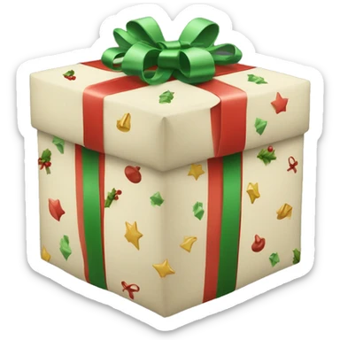 Christmas present sticker